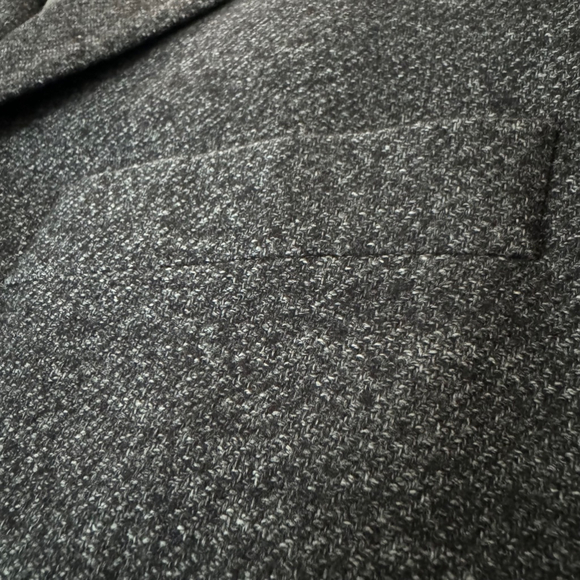 Kent & Curwen Dark Grey Heather Angora Cashmere Wool Jacket - 50 - Super Soft - Picture 2 of 14